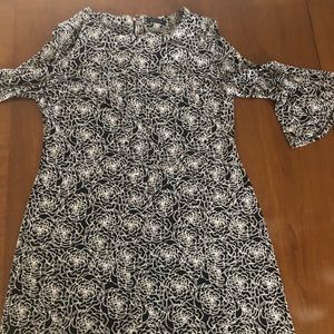 Tommy Hilfiger A Line Dress with 3/4 flair sleeves